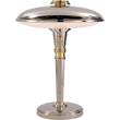 Visual Comfort Earle’s Antique-Burnished Brass Accents Art Deco Table Lamp in Polished Brass Accents